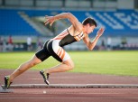 Atleta profissional, velocista