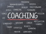 conceito de coaching profissional escrito na lousa