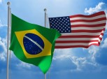 bandeiras do Brasil e EUA